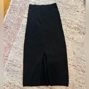 Free people ribbed knit midi skirt